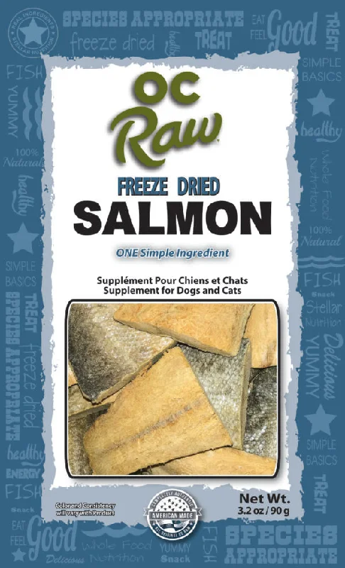 OC Raw Dog Freeze Dried Salmon (3.2 Oz)