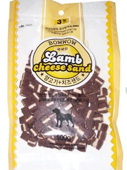 Bow Wow Lamb Cheese Sandwich Dog Treat 100g