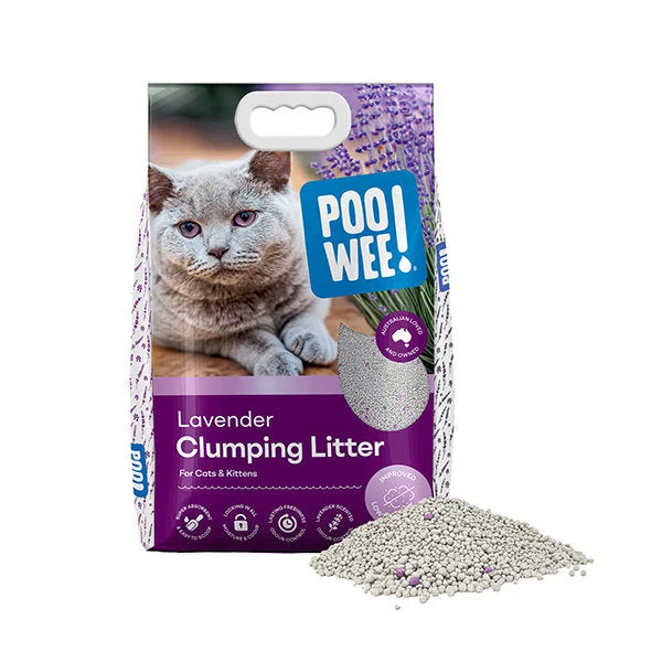 POOWEE Lavender Clumping Cat Litter 7.5kg