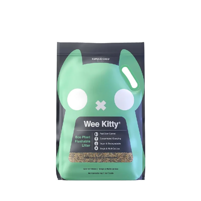 Rufus & Coco Wee Kitty Eco Plant Clumping Cat Litter 4kg