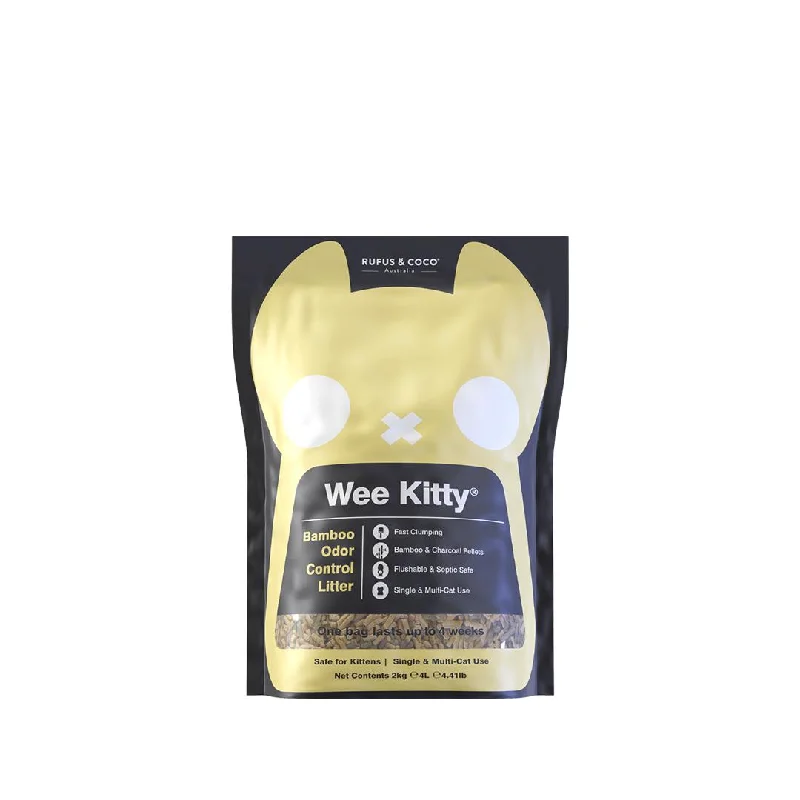 Rufus & Coco Wee Kitty Bamboo Odour Control Clumping Cat Litter 2kg***